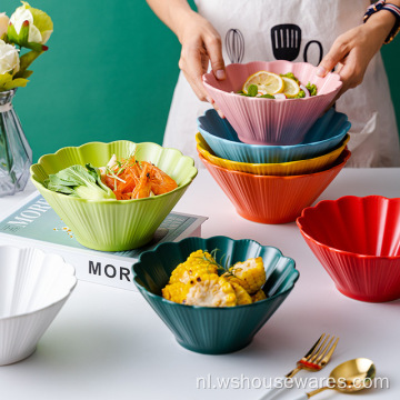 keramische onderglazuur kleurrijke chrysanthemum bowl huishouden
